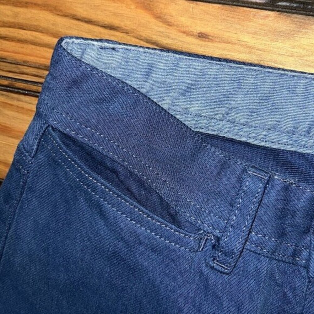 APC Womens Jeans Size 24 Blue Indigo Mid Rise Straight Leg Button Fly - Picture 6 of 9